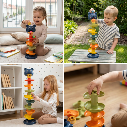 Wieża Montessori z kulkami dla dzieci