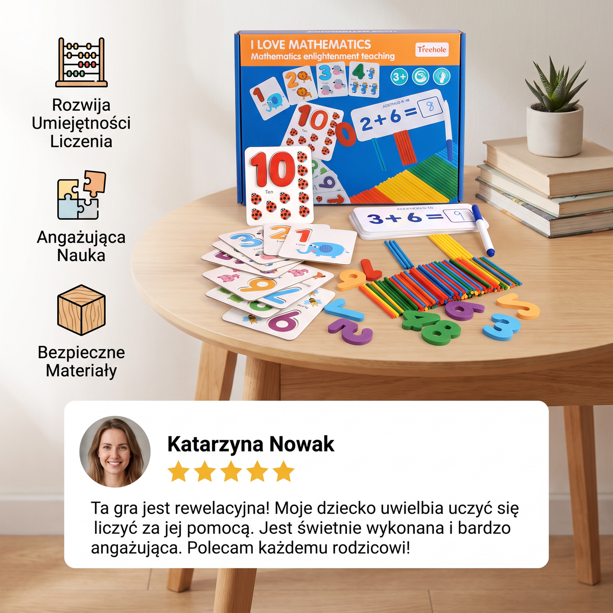 Gra edukacyjna z patyczkami do nauki matematyki