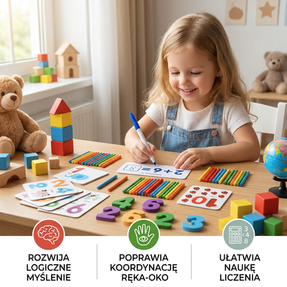 Gra edukacyjna z patyczkami do nauki matematyki