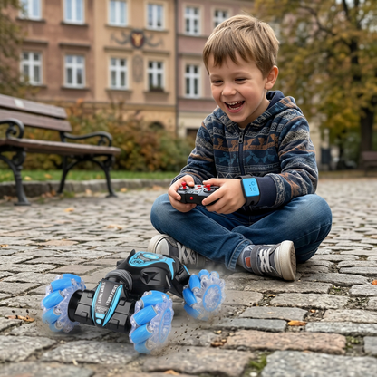 Samochód kaskaderski 2 w 1 sterowany gestami i pilotem
