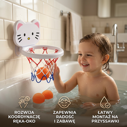 Zabawka do kąpieli z koszem do koszykówki dla dzieci