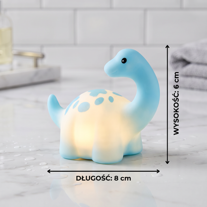 Świecąca zabawka do kąpieli w kształcie dinozaura