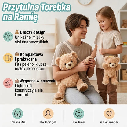Przytulna Torebka na Ramię – Pluszowy Towarzysz dla Dzieci