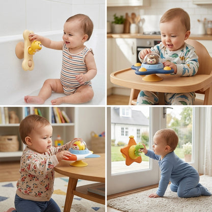 Montessori Przyssawkowy Spinner – Edukacyjna Zabawka Obrotowa