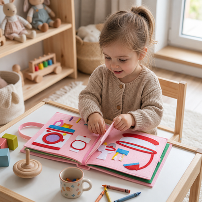 Filcowe książeczki aktywności Montessori