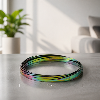 Geometryczna zabawka antystresowa Fidget na sprężynie – sensoryczna rzeźba relaksacyjna