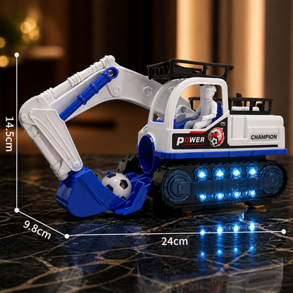 Muzyczna koparka ze światłami LED i automatycznym zbieraniem piłek
