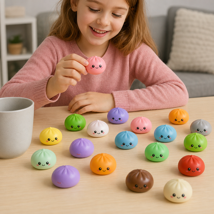 Kalendarz adwentowy z miękkimi pierożkami Squishy i niespodziankami fidget