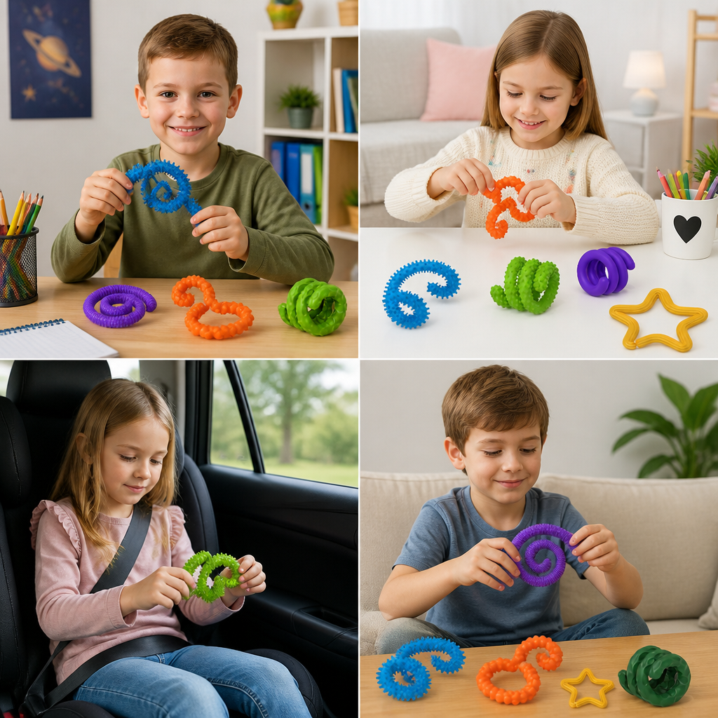 Sensoryczne pałeczki Fidget – skręcane zabawki antystresowe do relaksu