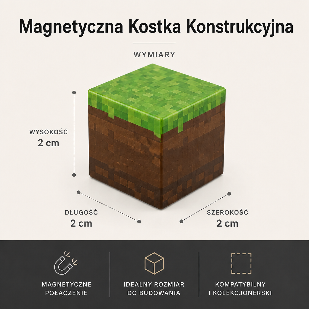 100-elementowy zestaw magnetycznych klocków konstrukcyjnych – zabawka Montessori STEM dla dzieci