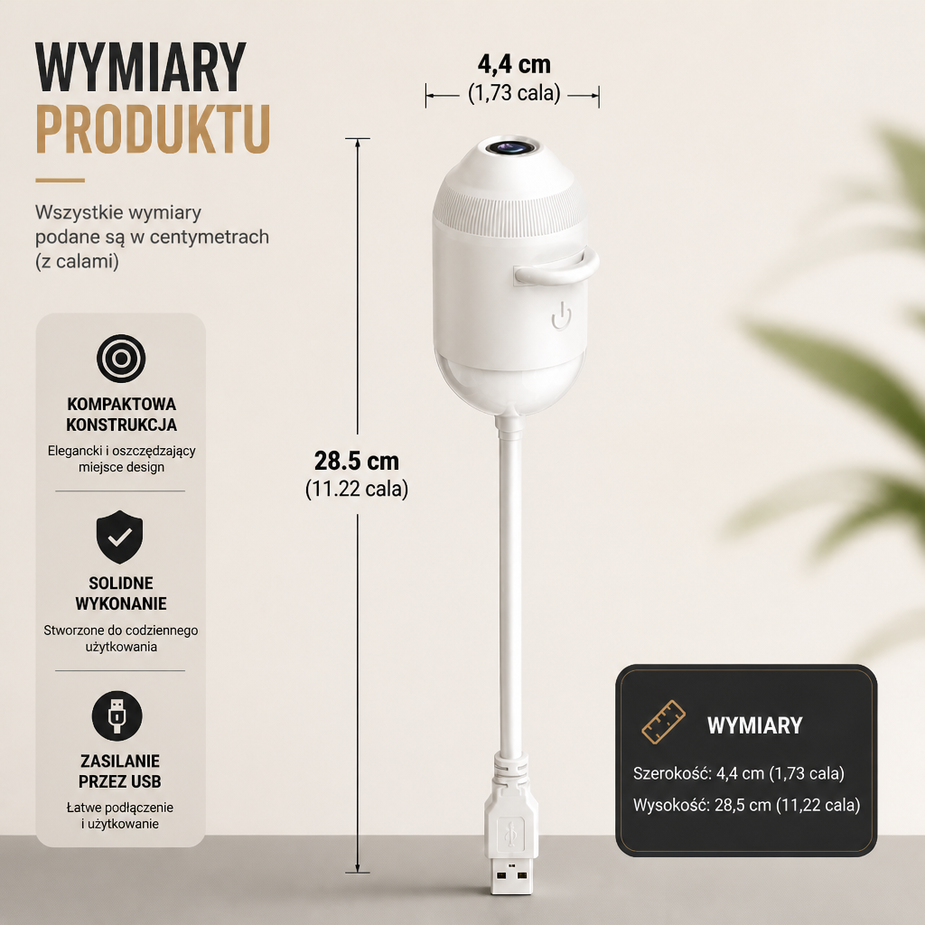 Ściemnialny projektor galaktyki NightSky USB z gwiazdami i efektem zorzy polarnej