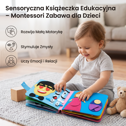 Sensoryczna Książeczka Edukacyjna – Montessori Zabawa dla Dzieci