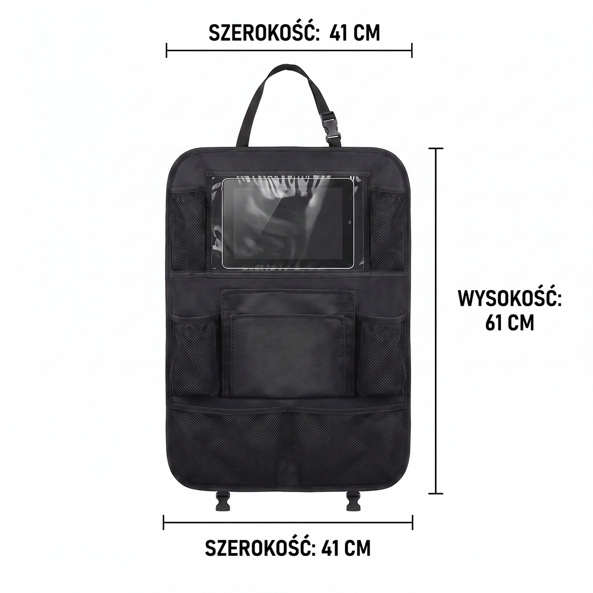 Ochraniacz i organizer na fotel samochodowy dla dzieci