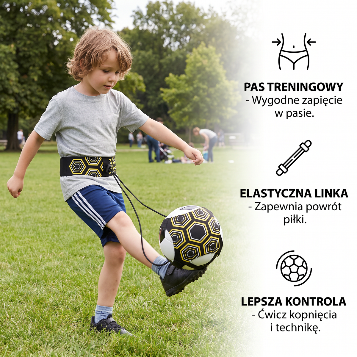 Pas treningowy do piłki nożnej dla lepszej kontroli nad piłką