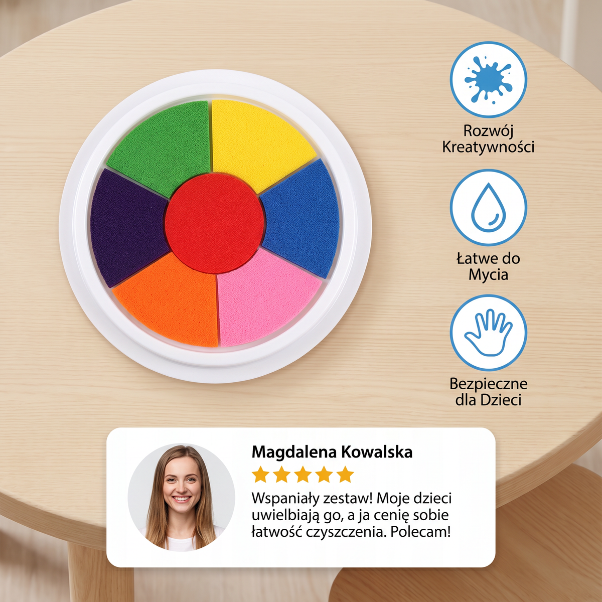 Zestaw do malowania palcami dla dzieci
