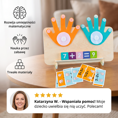 Montessori – Gra matematyczna do nauki liczenia na palcach