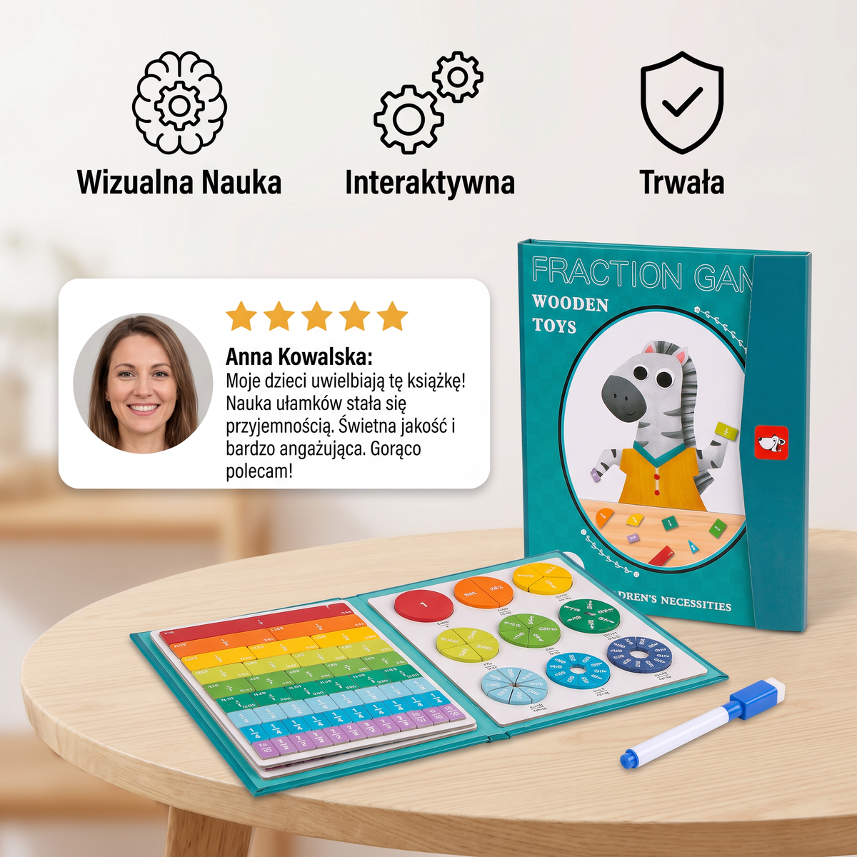FractionFun – Interaktywna książka do nauki ułamków