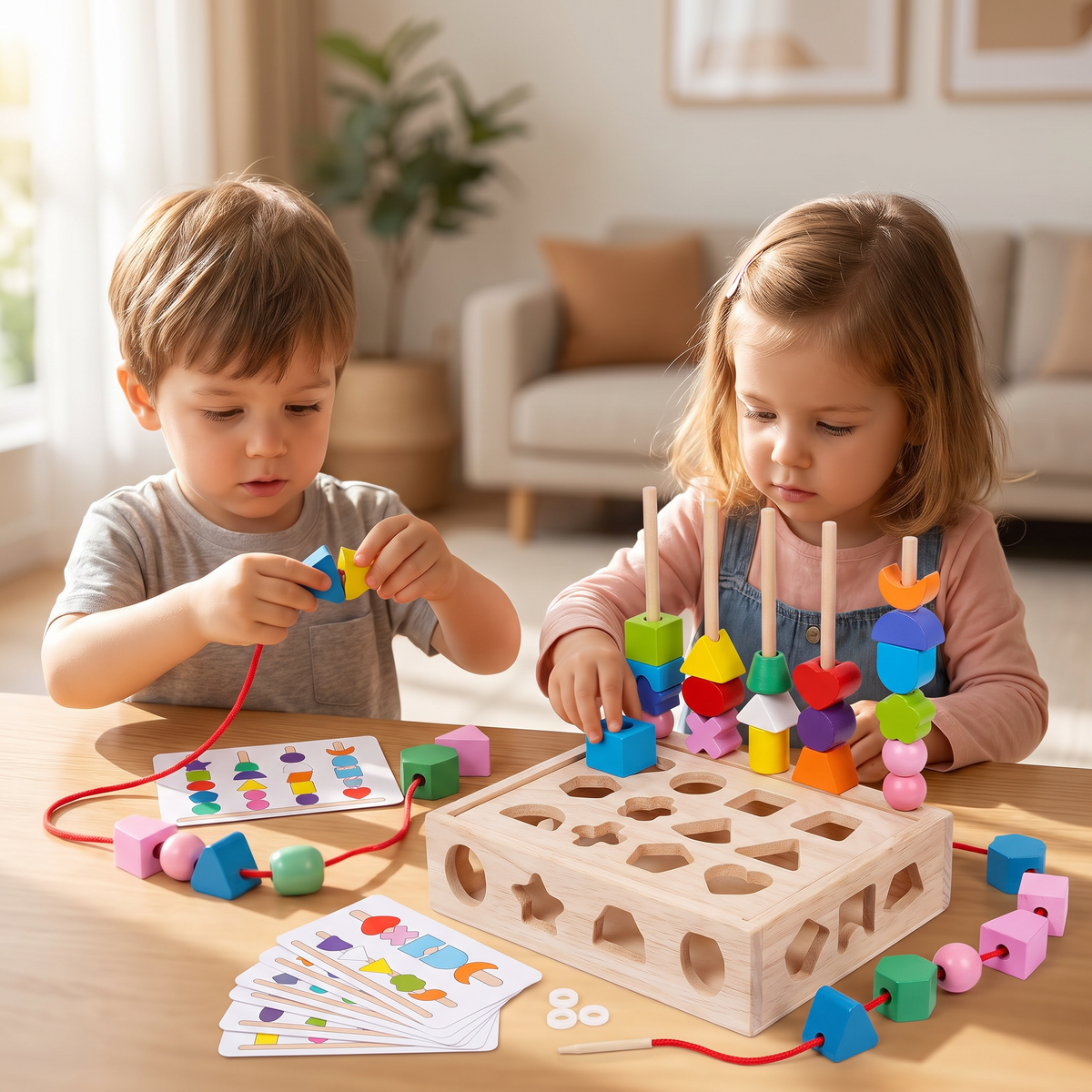 Gra Montessori – kształty i kolory