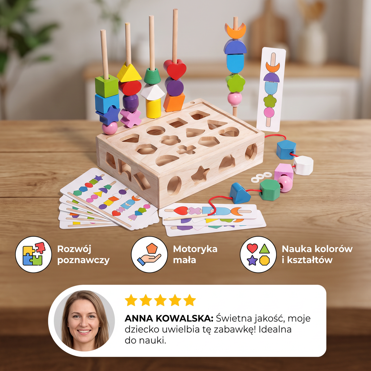 Gra Montessori – kształty i kolory
