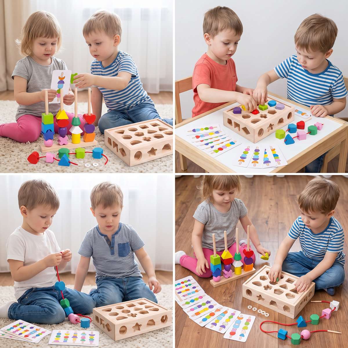 Gra Montessori – kształty i kolory