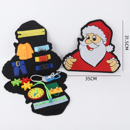 ChristmasBoard – Sensoryczna zabawka Montessori
