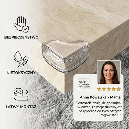 Bezpieczne ochraniacze na narożniki – ochrona krawędzi dla najmłodszych