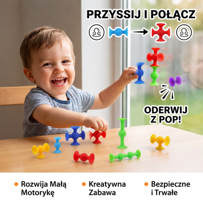Silikonowa Zabawka Montessori z Przyssawkami