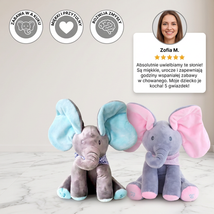 Peek-A-Boo-Elephant – Interaktywny Pluszowy Słoń
