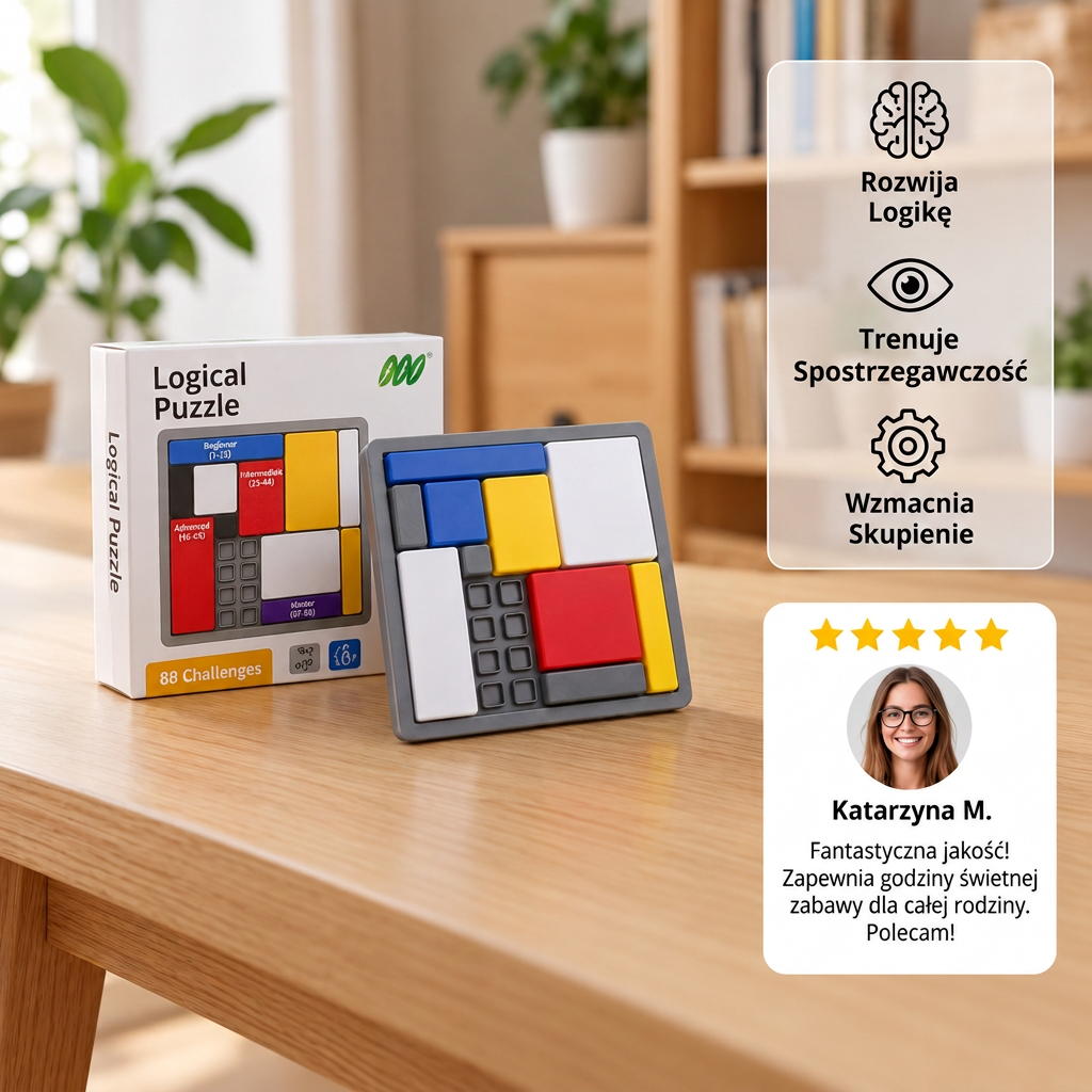 Kreatywna Gra Logiczna z Geometrycznymi Klockami