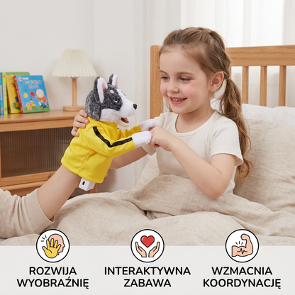Zabawny boksujący husky – zabawka dla dzieci