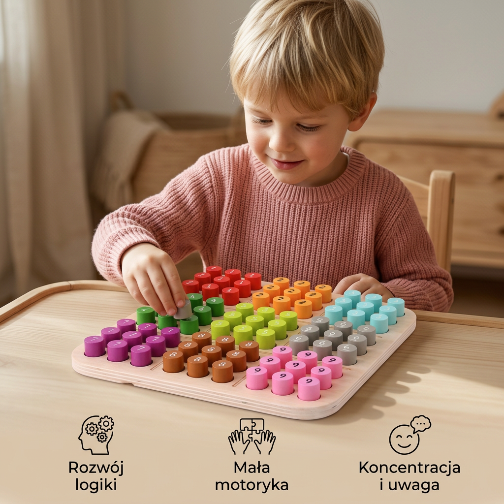Drewniane sudoku 3D – godziny zabawy i wszechstronnego rozwoju!