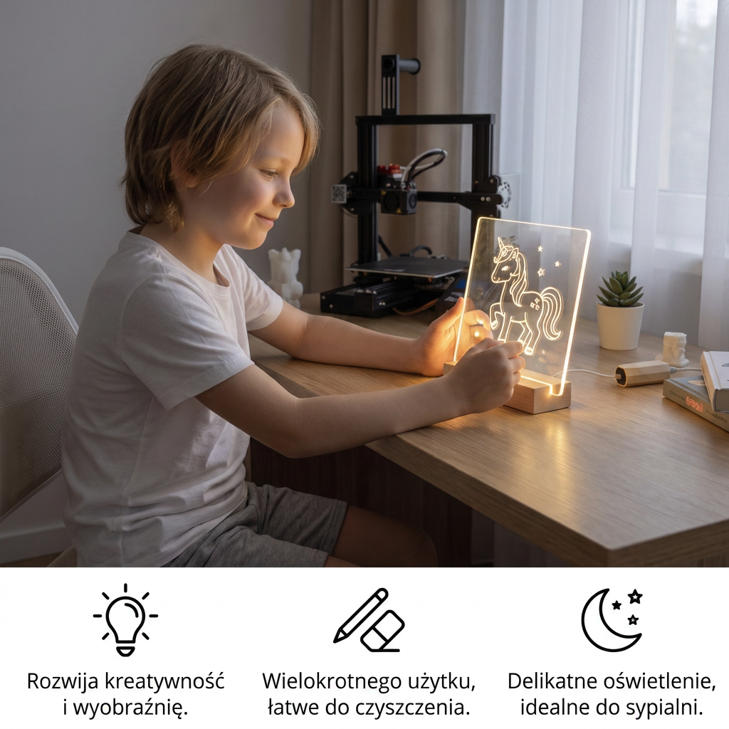 Świecąca tablica do rysowania