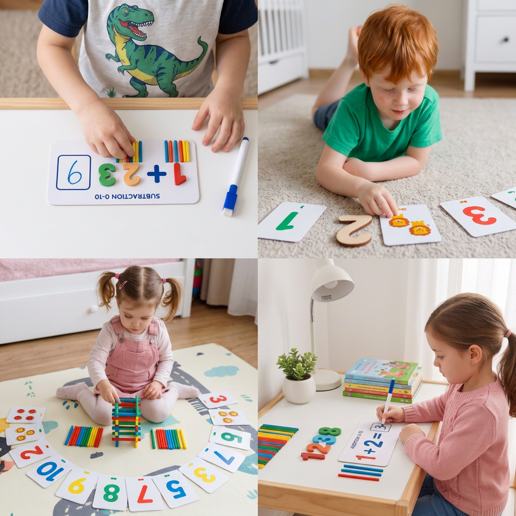 Gra edukacyjna z patyczkami do nauki matematyki