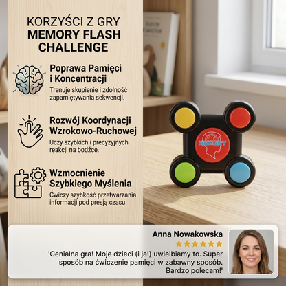 Gra pamięciowa „Wyzwanie błyskawicznej pamięci”