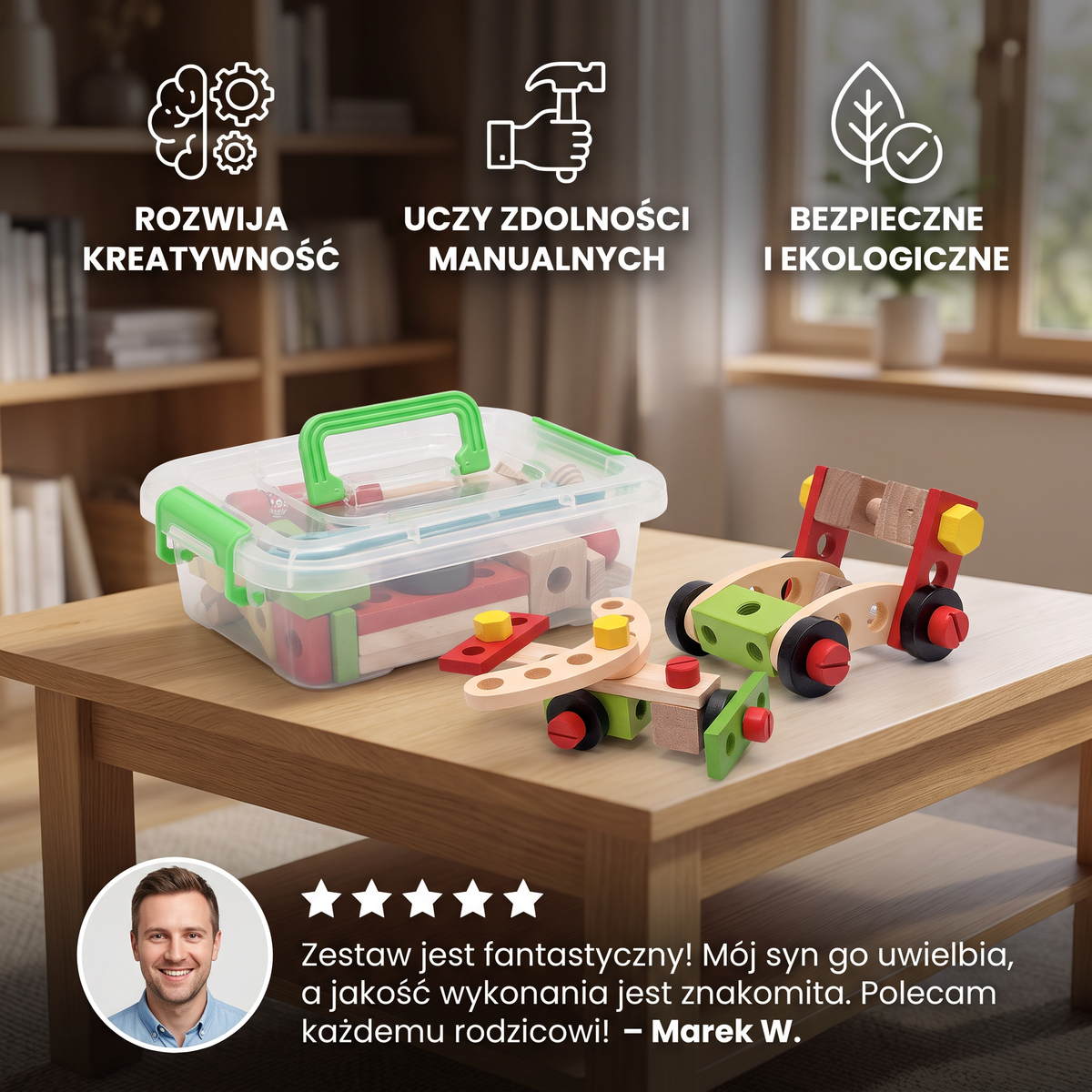 Zestaw narzędzi Małego Majsterkowicza – idealny zestaw DIY dla dzieci!