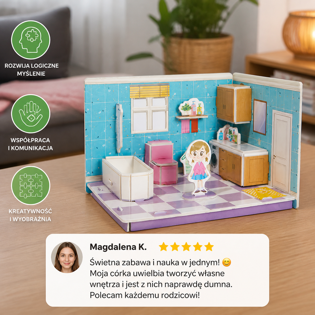 Puzzle 3D Pokój – Twórz, Buduj i Odkrywaj!