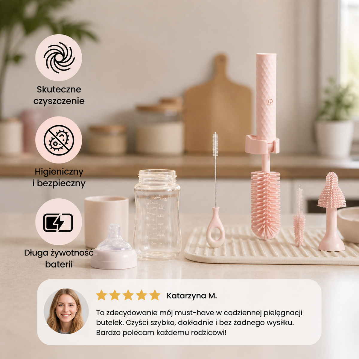 Elektryczny Czyścik do Butelek dla Niemowląt