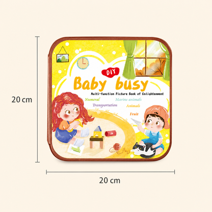Magiczna książeczka Montessori 2 w 1 do malowania wodą i zabawy