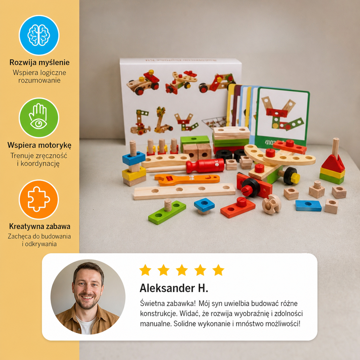 WoodCraft – zestaw edukacyjny do nauki i tworzenia dla dzieci