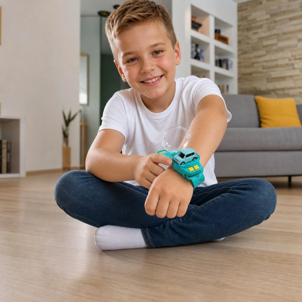 Mini samochodzik na pilota w formie bransoletki
