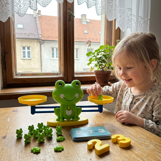 Matematyczna gra z balansującą żabką