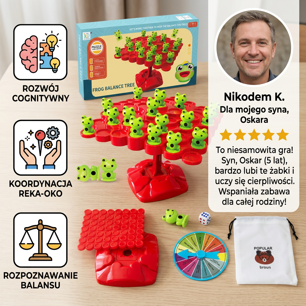 BalanceTree – drewniana deska równoważna Montessori