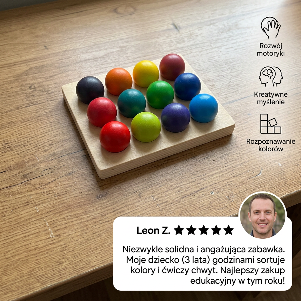 Montessori – tęczowe gry do sortowania