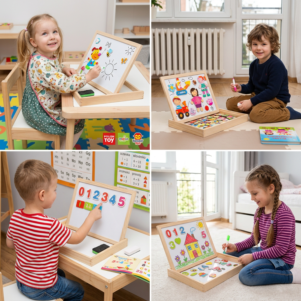 Tablica do rysowania Montessori 2 w 1