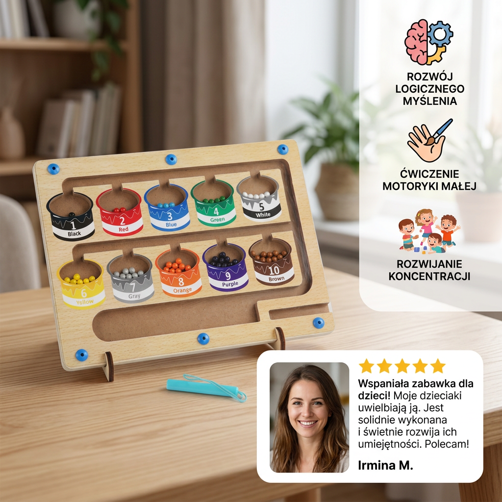 WonderMaze – magnetyczny labirynt Montessori