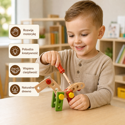 WoodCraft – zestaw edukacyjny do nauki i tworzenia dla dzieci