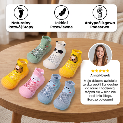 Skarpetki barefoot dla niemowląt z motywami zwierzątek