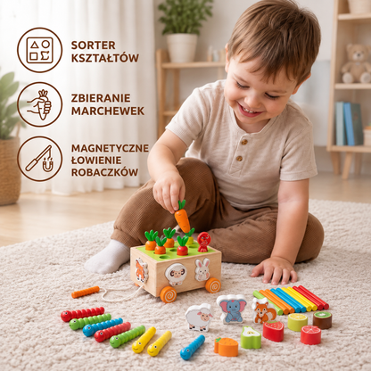 Drewniana Zabawka Montessori do Nauki i Rozwoju