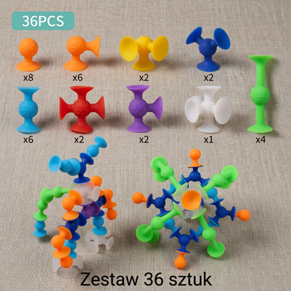 Silikonowa Zabawka Montessori z Przyssawkami