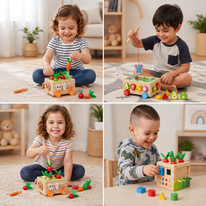 Drewniana Zabawka Montessori do Nauki i Rozwoju